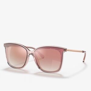 Michael Kors Rose-Tinted Cat-Eye Mirrored Sunglasses